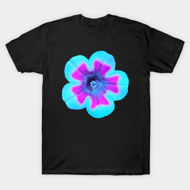 Light teal filtered flower photographic image T-Shirt by AustaArt
